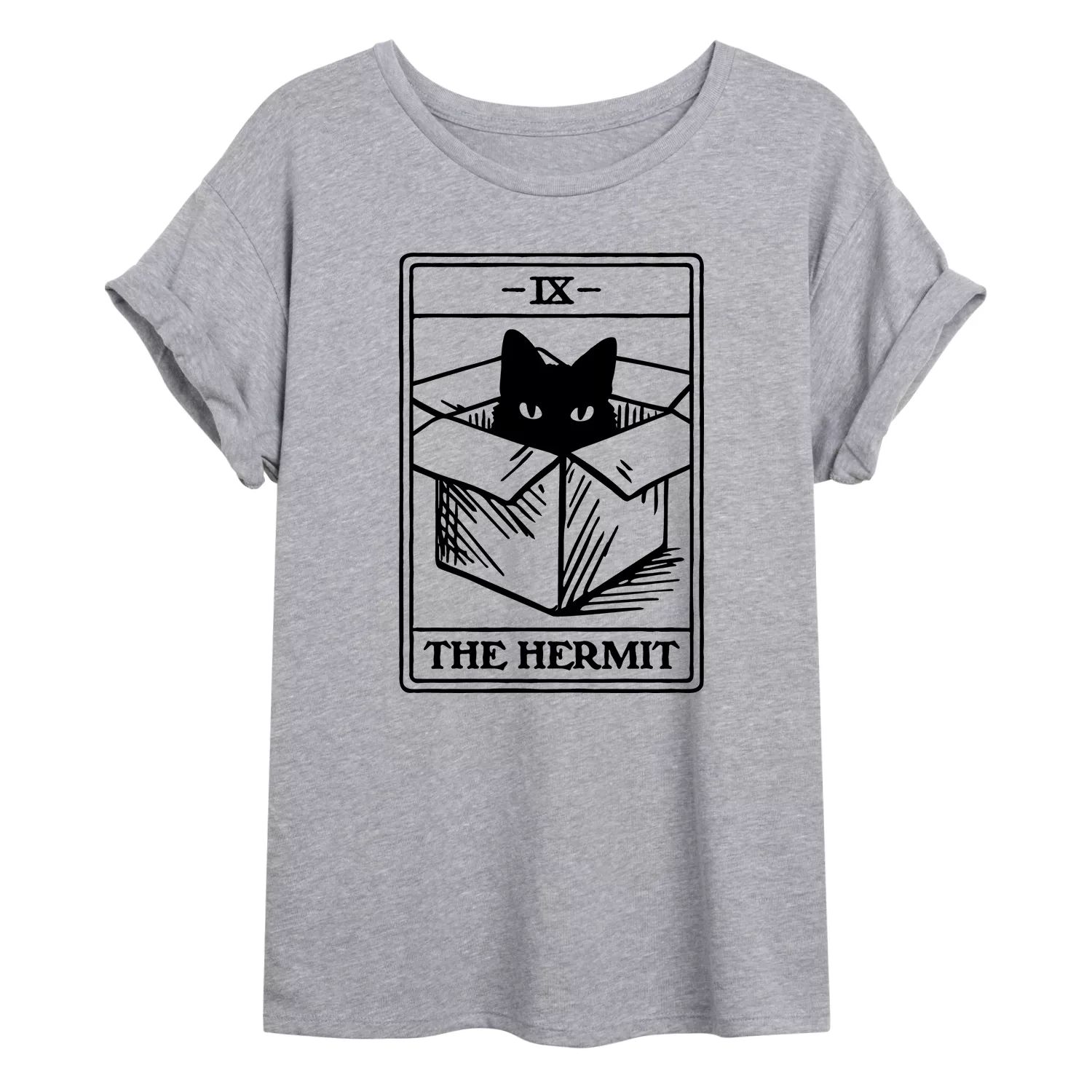 

Детская футболка большого размера с изображением карты Таро The Hermit Cat Tarot Licensed Character