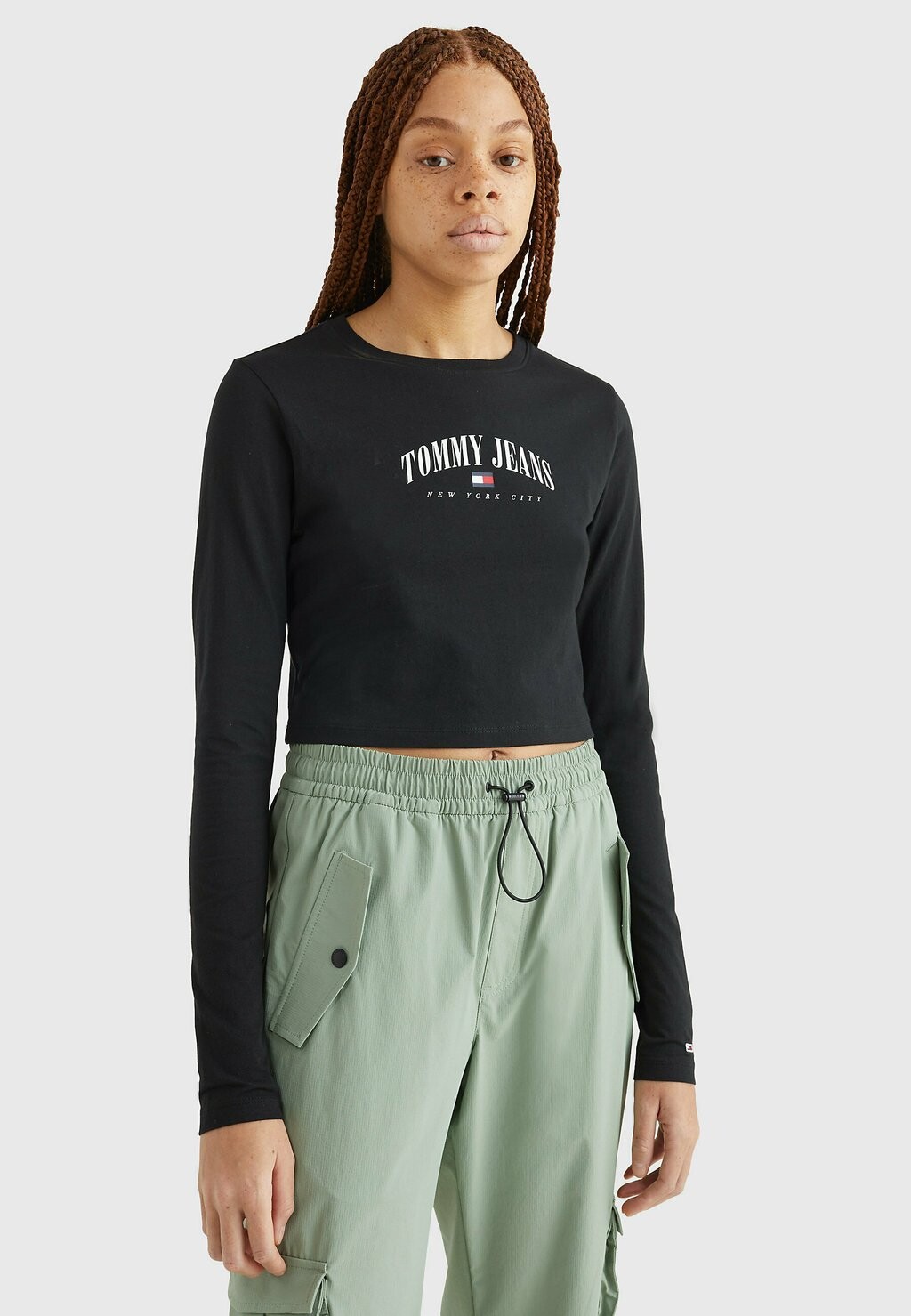

Рубашка с длинным рукавом Tommy Jeans, черный