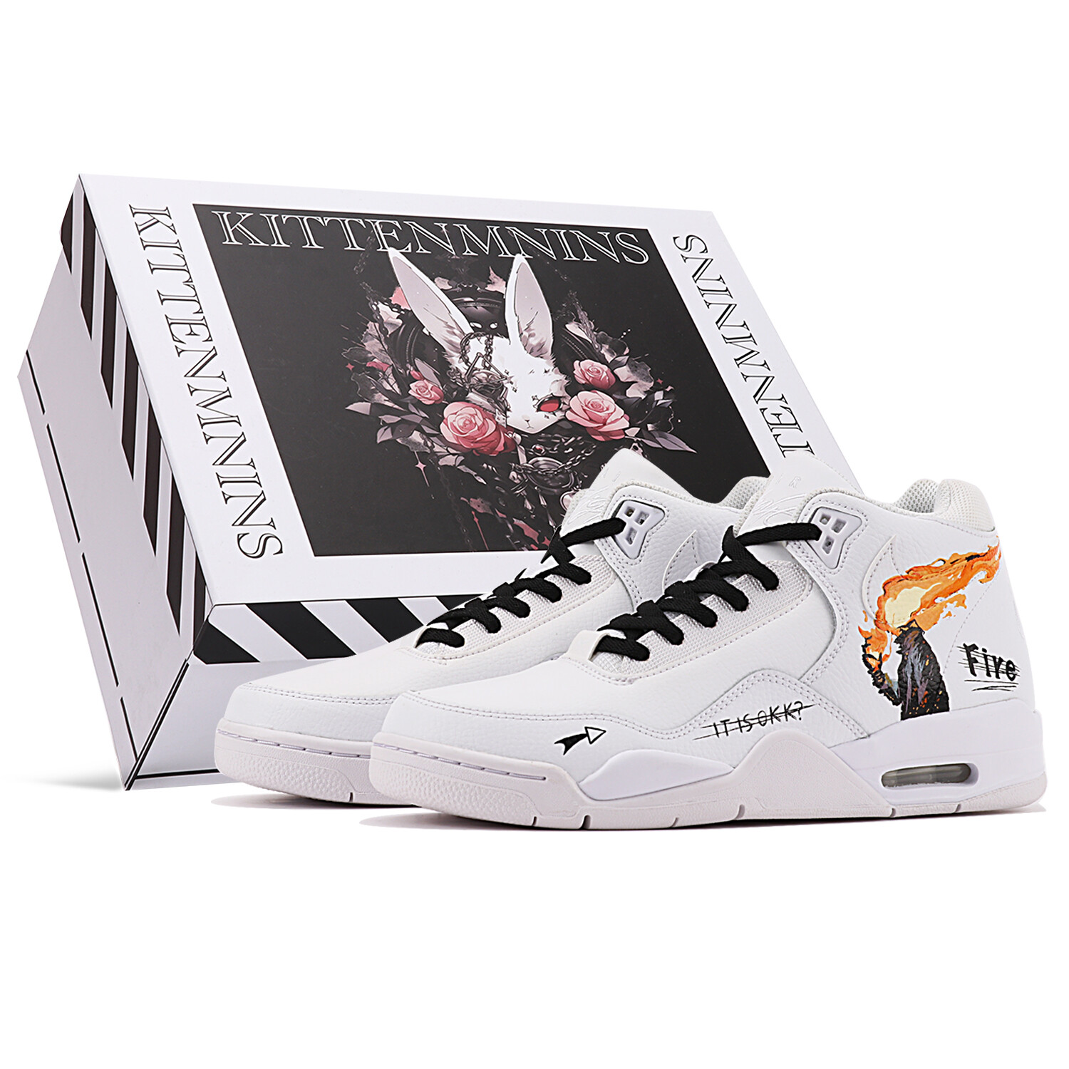 

Кроссовки Nike Flight Legacy Vintage Basketball Shoes Unisex Mid-top White/Orange, белый/оранжевый