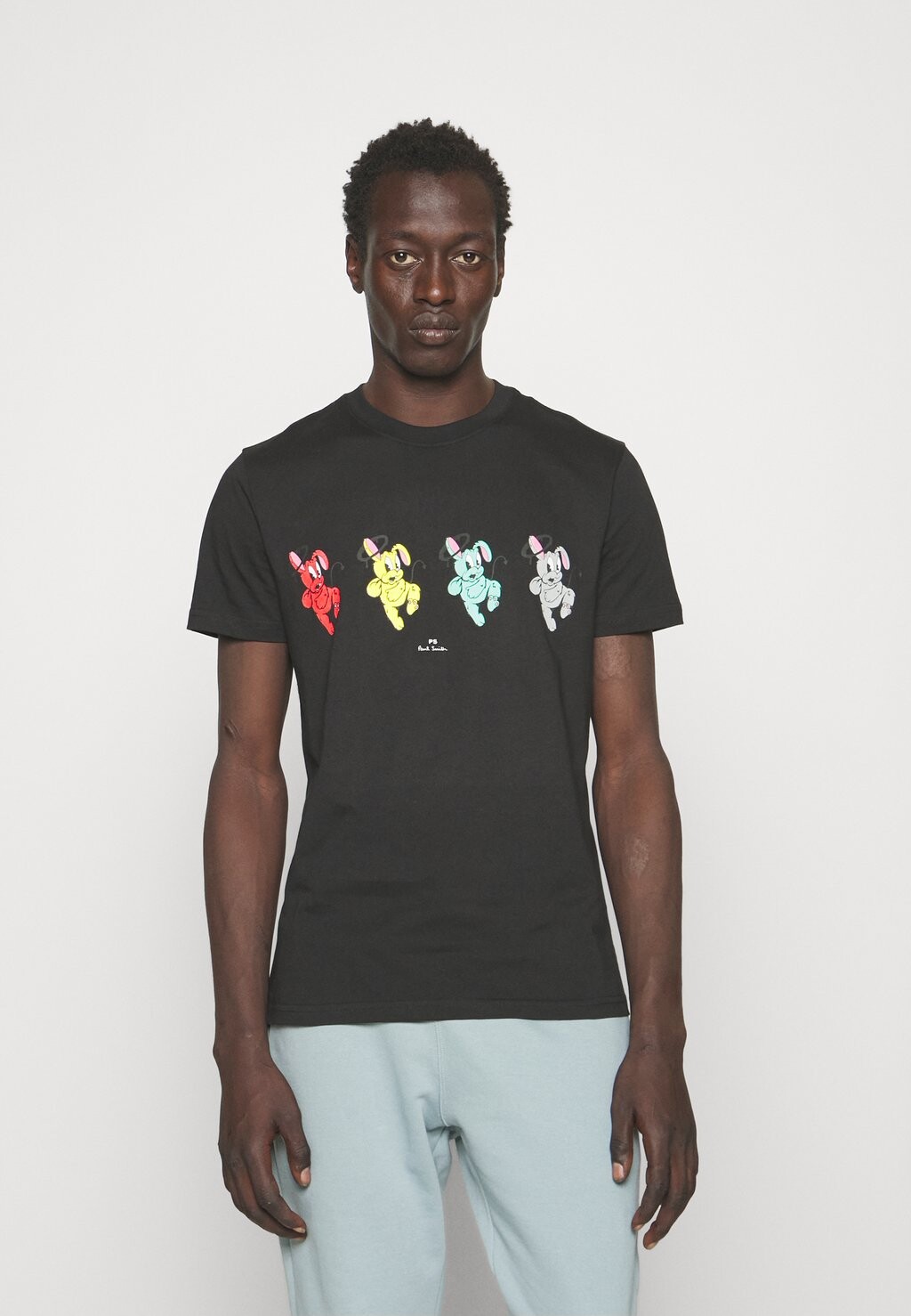 

Футболка с принтом SLIM FIT BUNNY REPEAT PS Paul Smith, черный