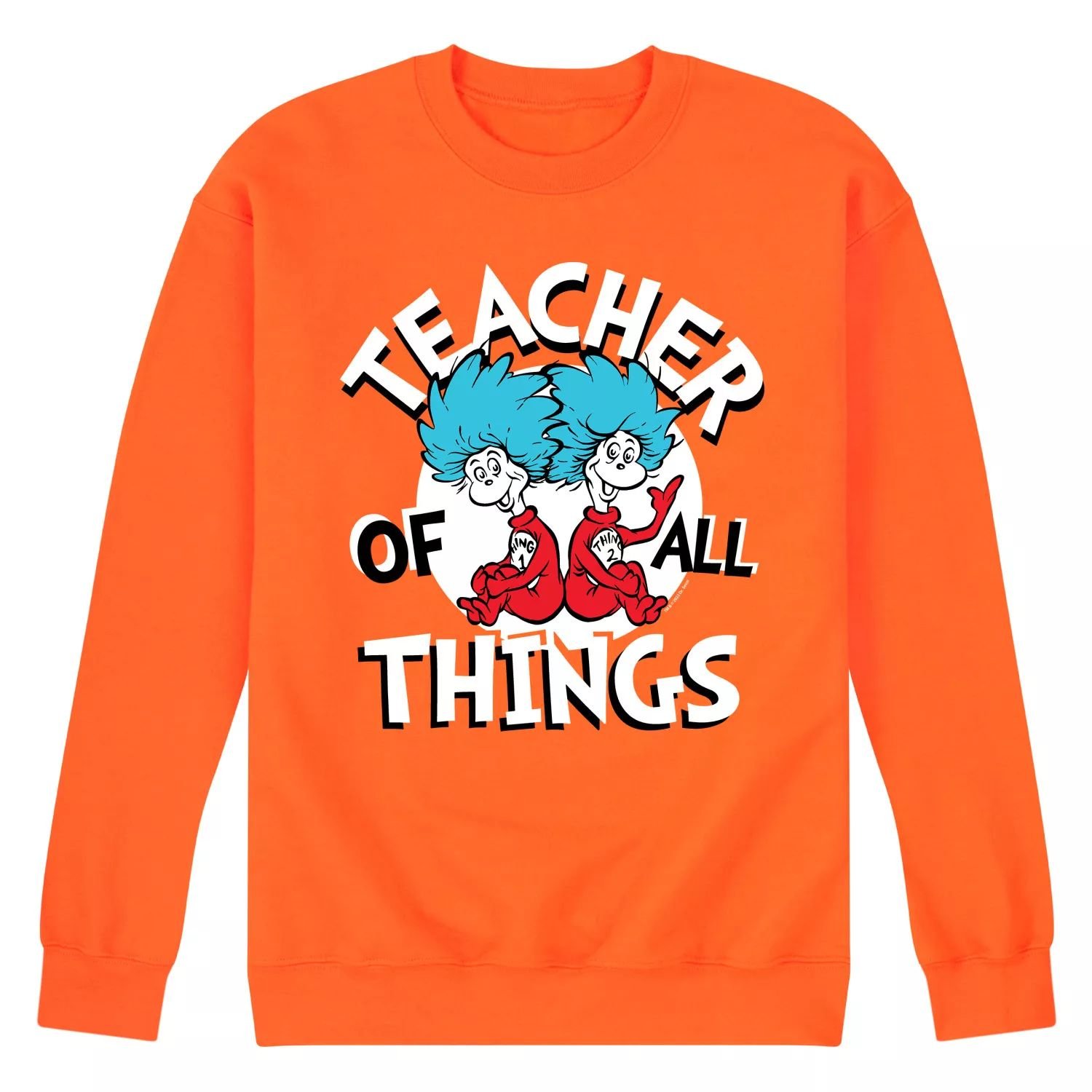 Мужской свитшот с рисунком Dr Seuss <b>Teacher</b> <b>Of</b> All Things Licensed Characte...