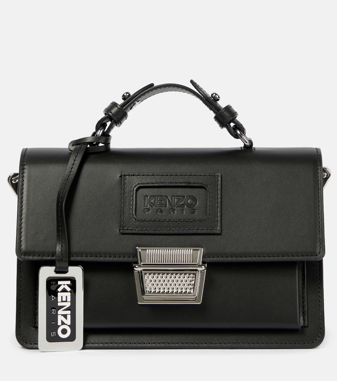 

Кожаная сумка через плечо Kenzo, черный