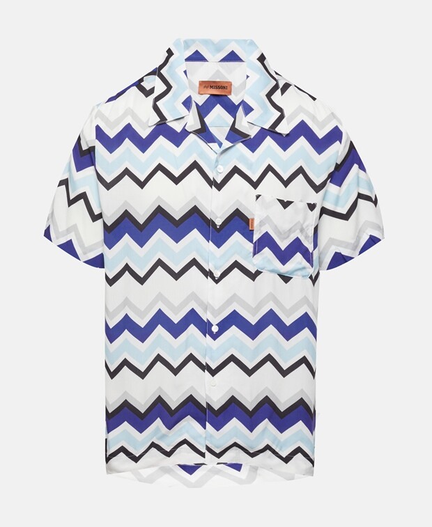 

Рубашка с короткими рукавами – свободный крой Missoni, светло-серый