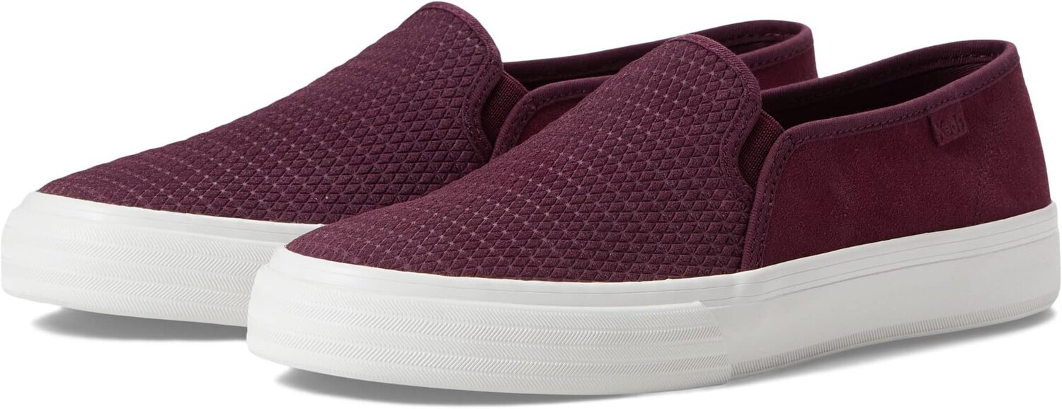 

Кроссовки Double Decker Emboss Suede Keds, цвет Fig