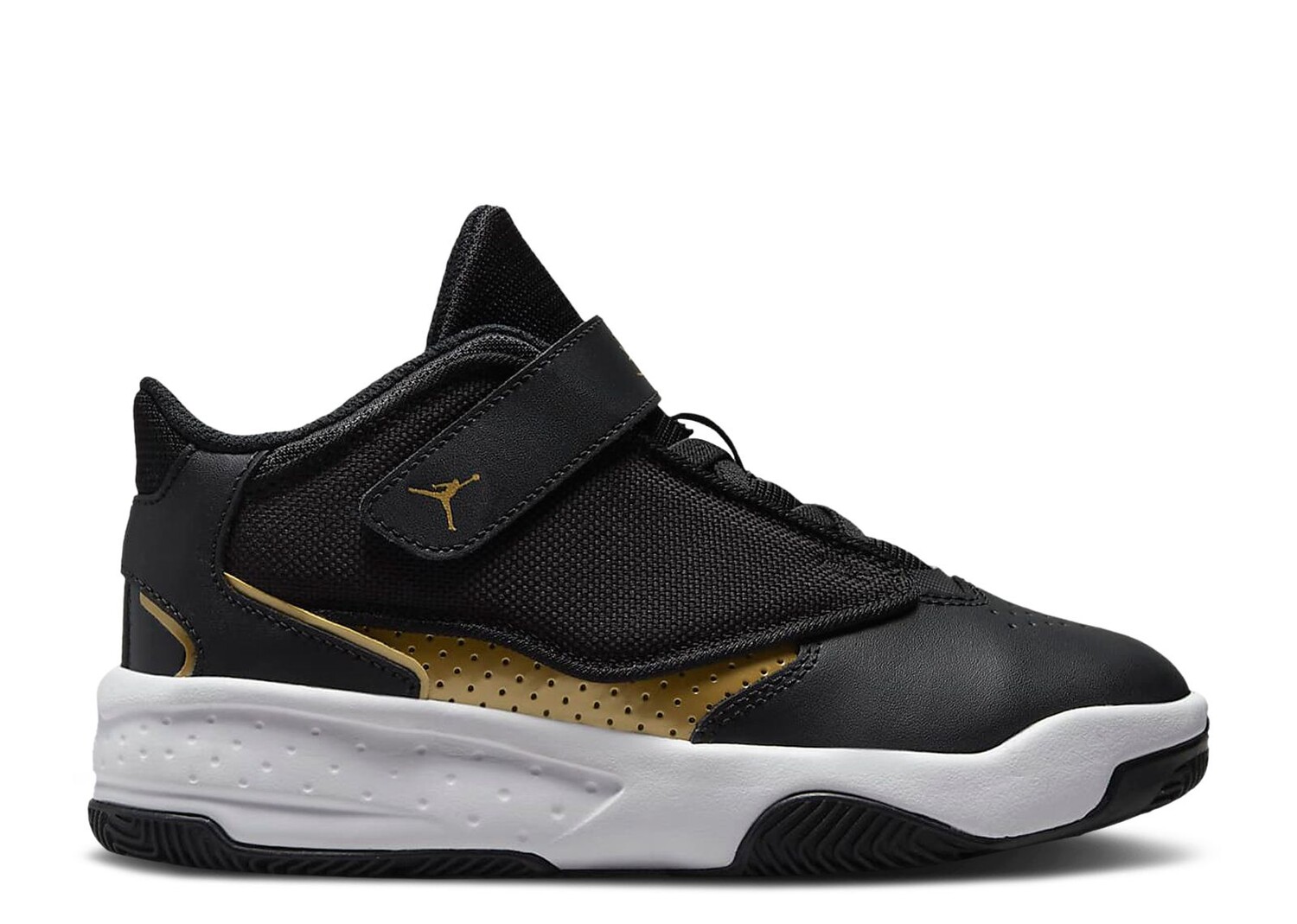 

Кроссовки Air Jordan Jordan Max Aura 4 Ps 'Black Metallic Gold', черный