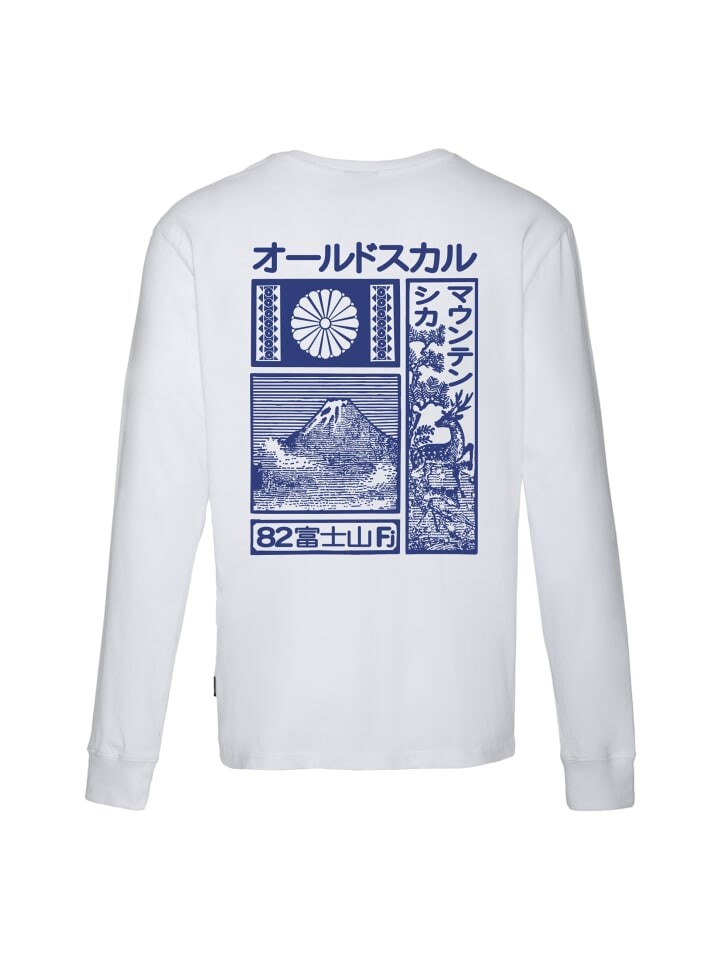 

Рубашка с длинным рукавом OLDSKULL Asian Samuthai Vintage Logo Graphic, белый