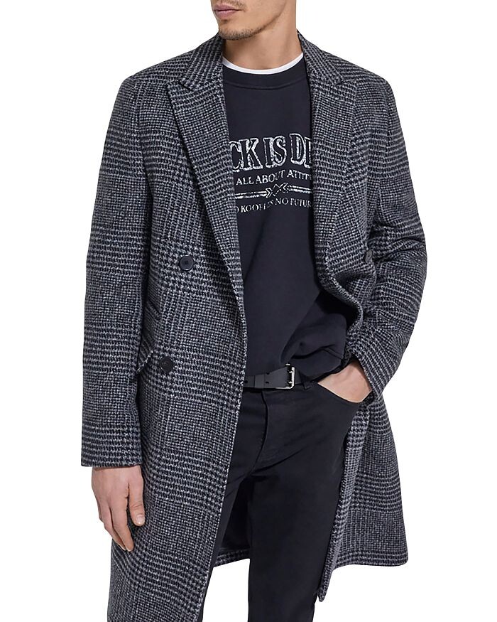 

Двубортное пальто Sandokan с узором шеврон The Kooples