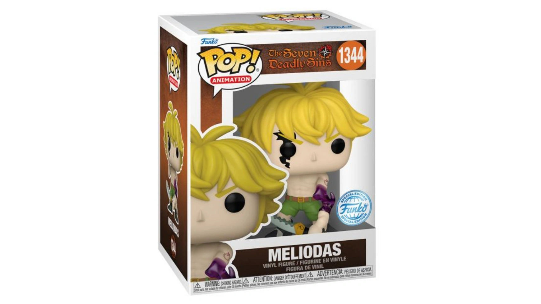 Funko - Pop! Seven Deadly Sins Meliodas (Demon Mode) (с вариантом) винил, 1 шт, в ассортименте