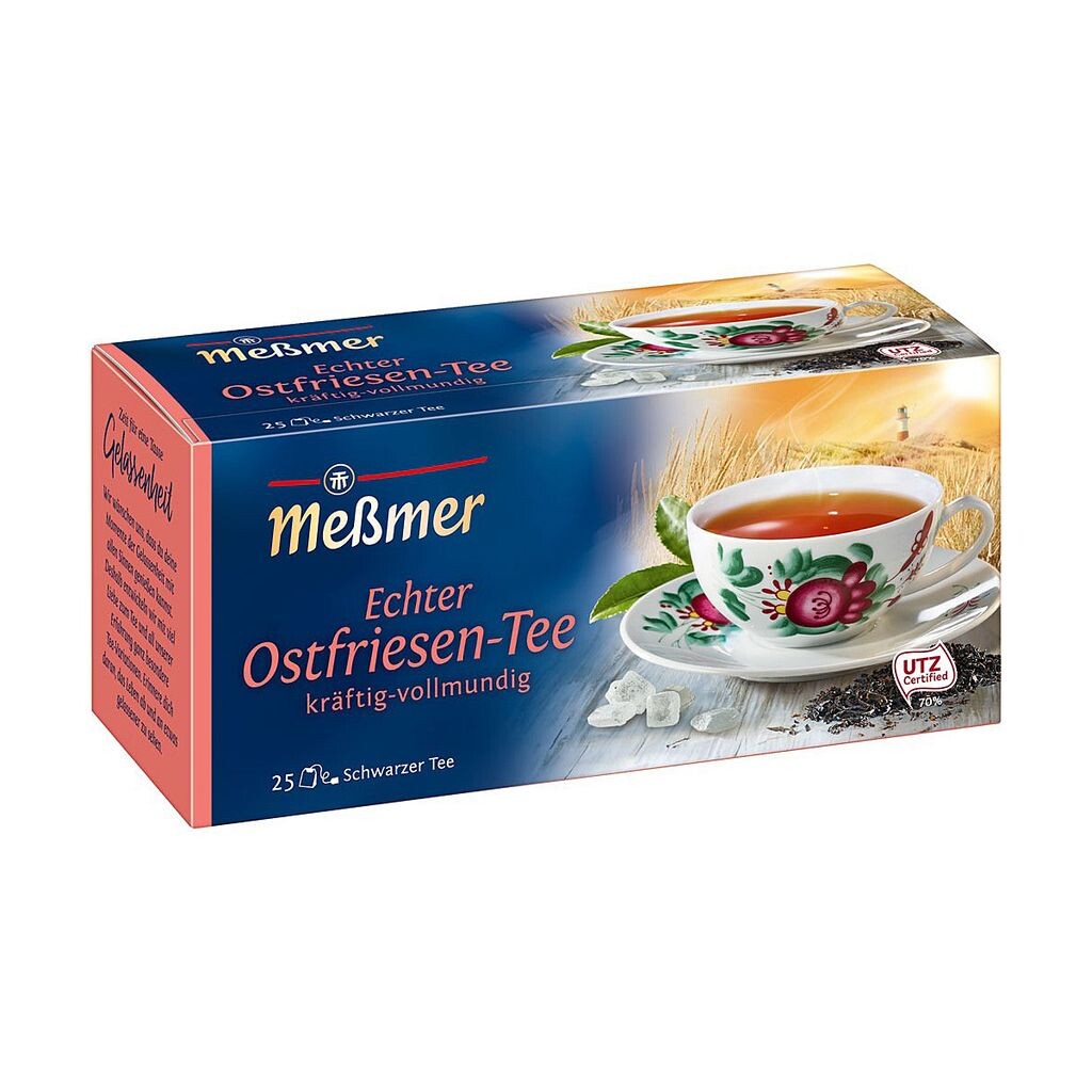

Настоящий восточно-фризский чай Мессмер, крепкий и насыщенный, 2 шт. Meßmer