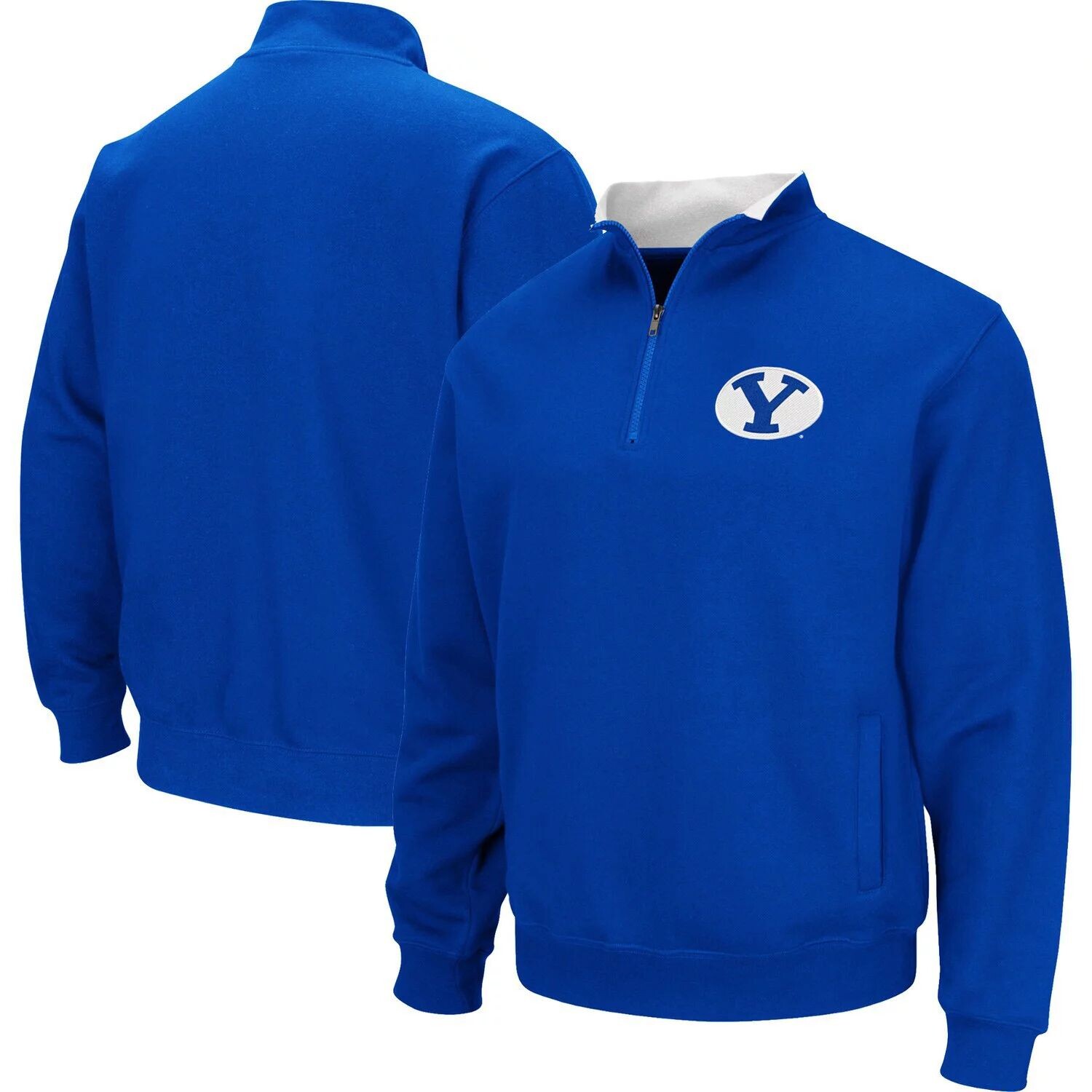 

Мужской свитшот с молнией без четверти Royal BYU Cougars Tortugas Colosseum