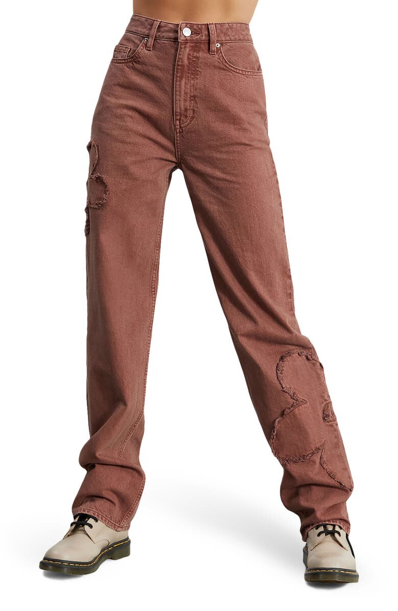 

Джинсы-бойфренды прямого кроя PACSUN