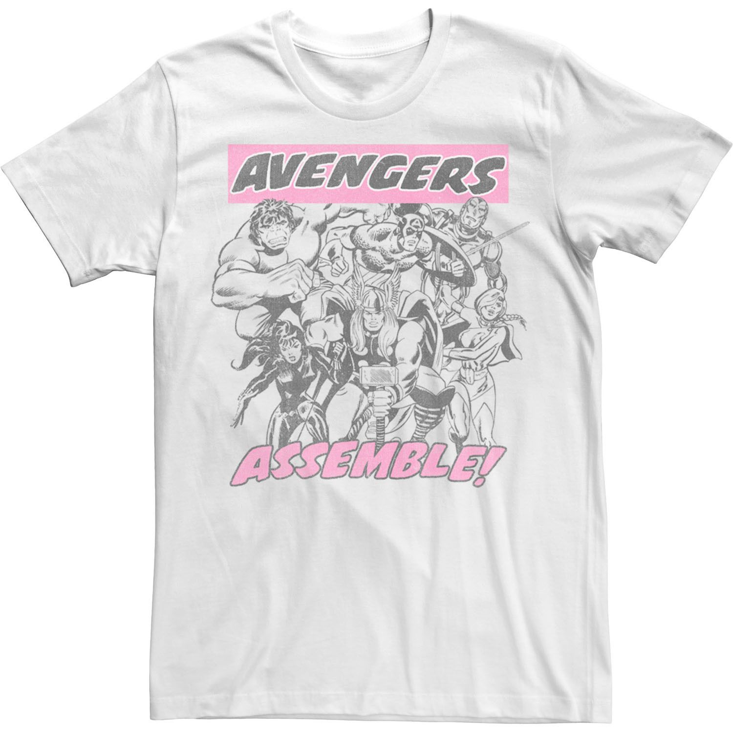 Мужская футболка Marvel Avengers Assemble Licensed Character
