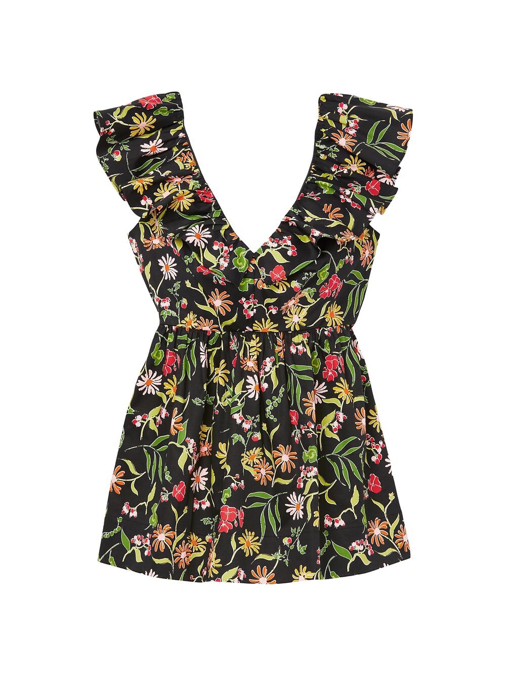 

Топ Rooftop Garden из смесового хлопка kate spade new york, черный