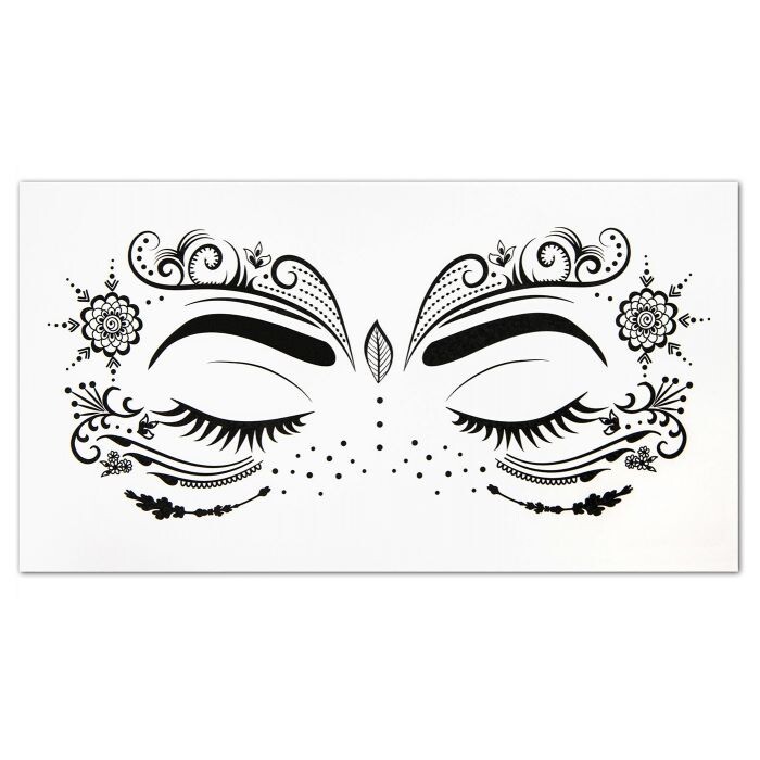 

Маска для лица Face Mask Tattoo Dark Princess You Are The Princess, Negro