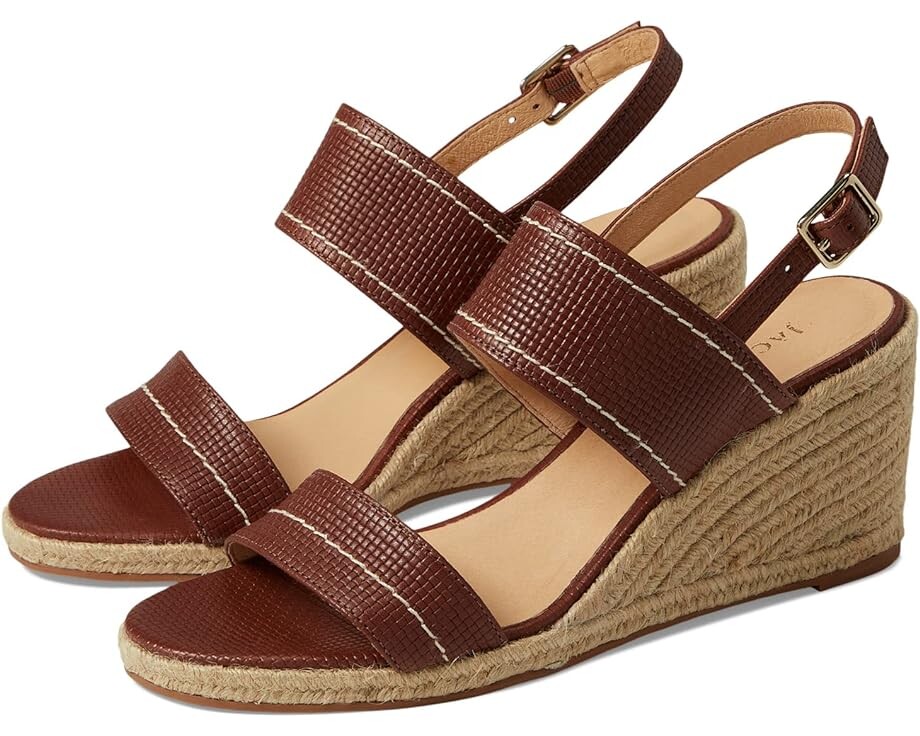 

Туфли Jack Rogers Sunset Wedge, цвет Embossed Weave Sequoia/Natural