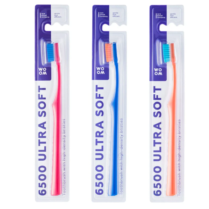 Зубная щетка Cepillo de Dientes 6500 Ultra Suave Woom, 1 unidad зубная щетка president 3 6 soft голубой диаметр щетинок 0 1 мм