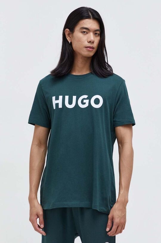 

Хлопковая футболка Hugo, зеленый
