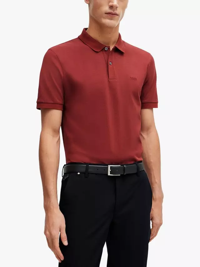 

Поло HUGO BOSS BOSS Pallas Regular Fit, цвет open/brown
