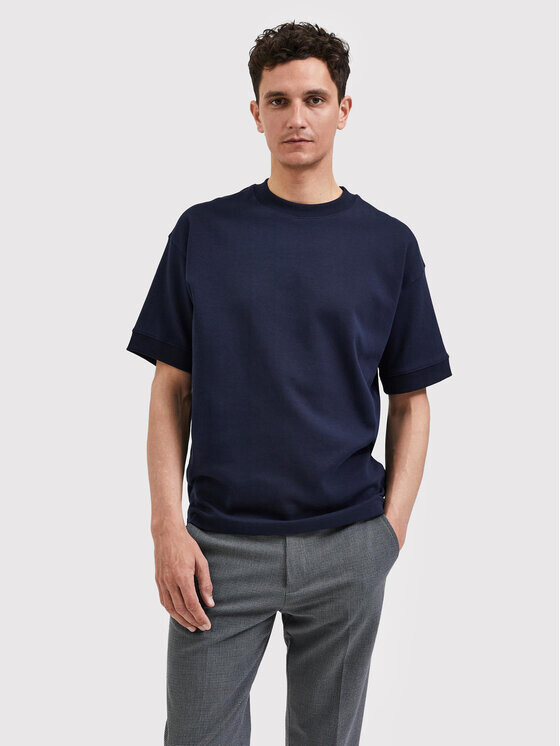 

Футболка оверсайз Selected Homme, синий