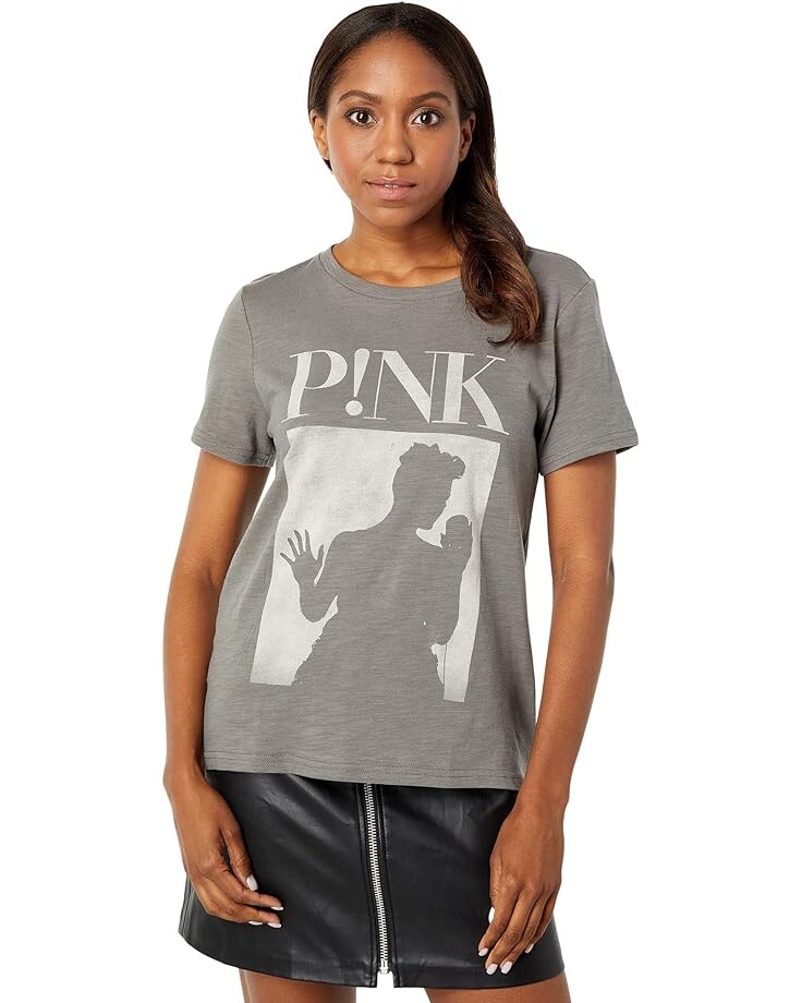 

Футболка Lucky Brand Pink Classic Crew, серый