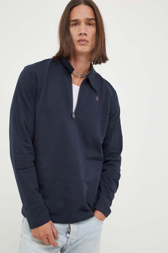 

Хлопковая рубашка с длинными рукавами G-Star G-Star Raw, темно-синий