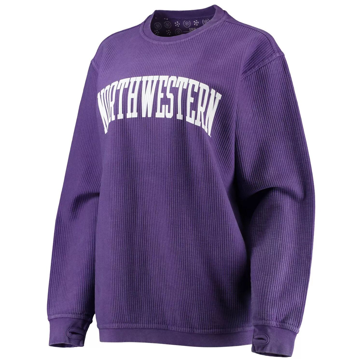 

Женский свитшот Pressbox с фиолетовым принтом Northwestern Wildcats на удобном шнуре в винтажном стиле, базовый пуловер с аркой, Фиолетовый