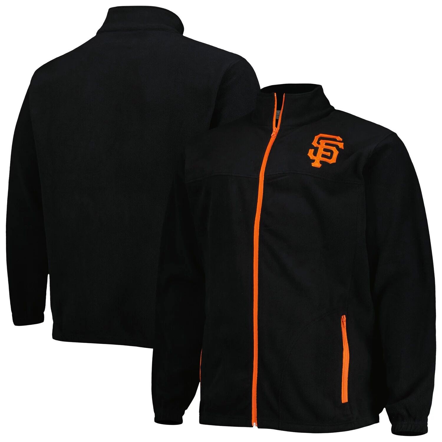 

Мужская черная куртка с молнией во всю длину San Francisco Giants Polar