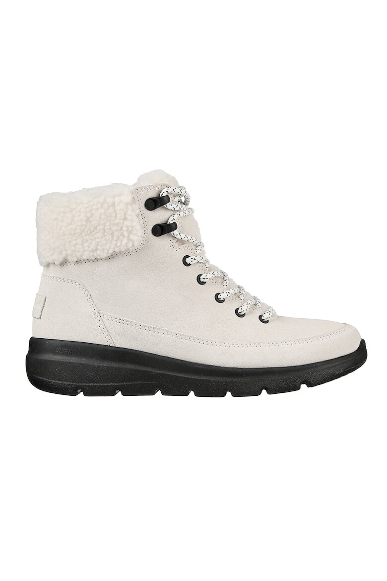 

Замшевые ботинки Glacial Ultra-Wood с эко-пухом Skechers, белый
