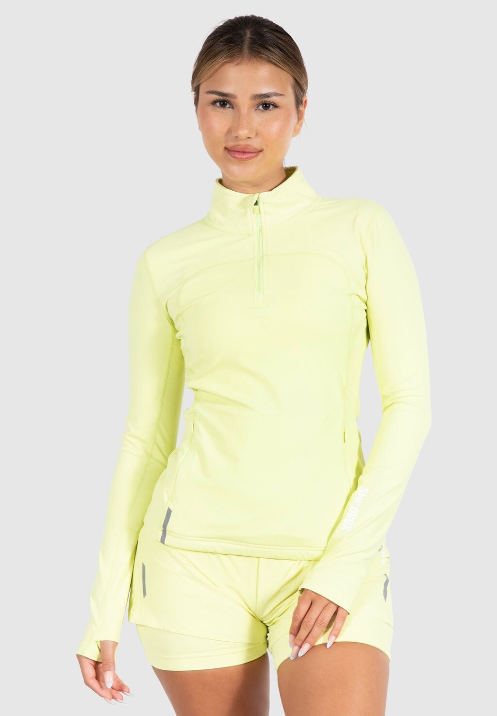 

Топ с длинными рукавами HALF ZIP FASTLANE Smilodox, цвет lime