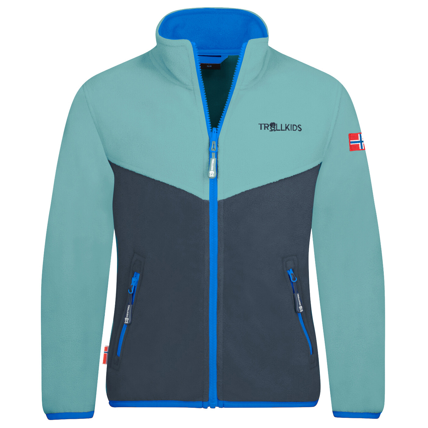 

Флисовая жилетка Trollkids Kids Oppdal XT, цвет Dusky Turquoise/Dark Navy/Cobalt Blue