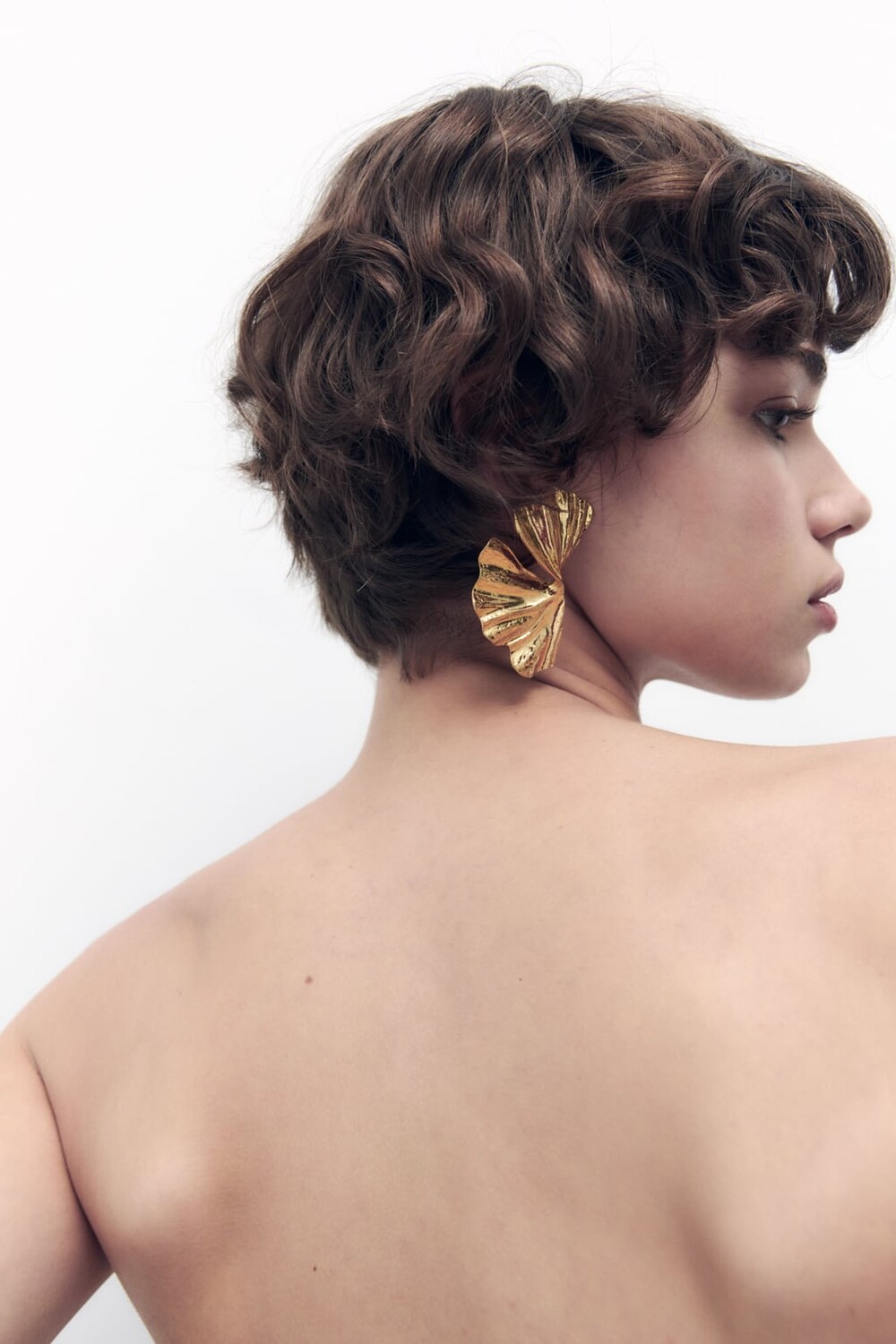 

Вентиляторные серьги ZARA, золотой
