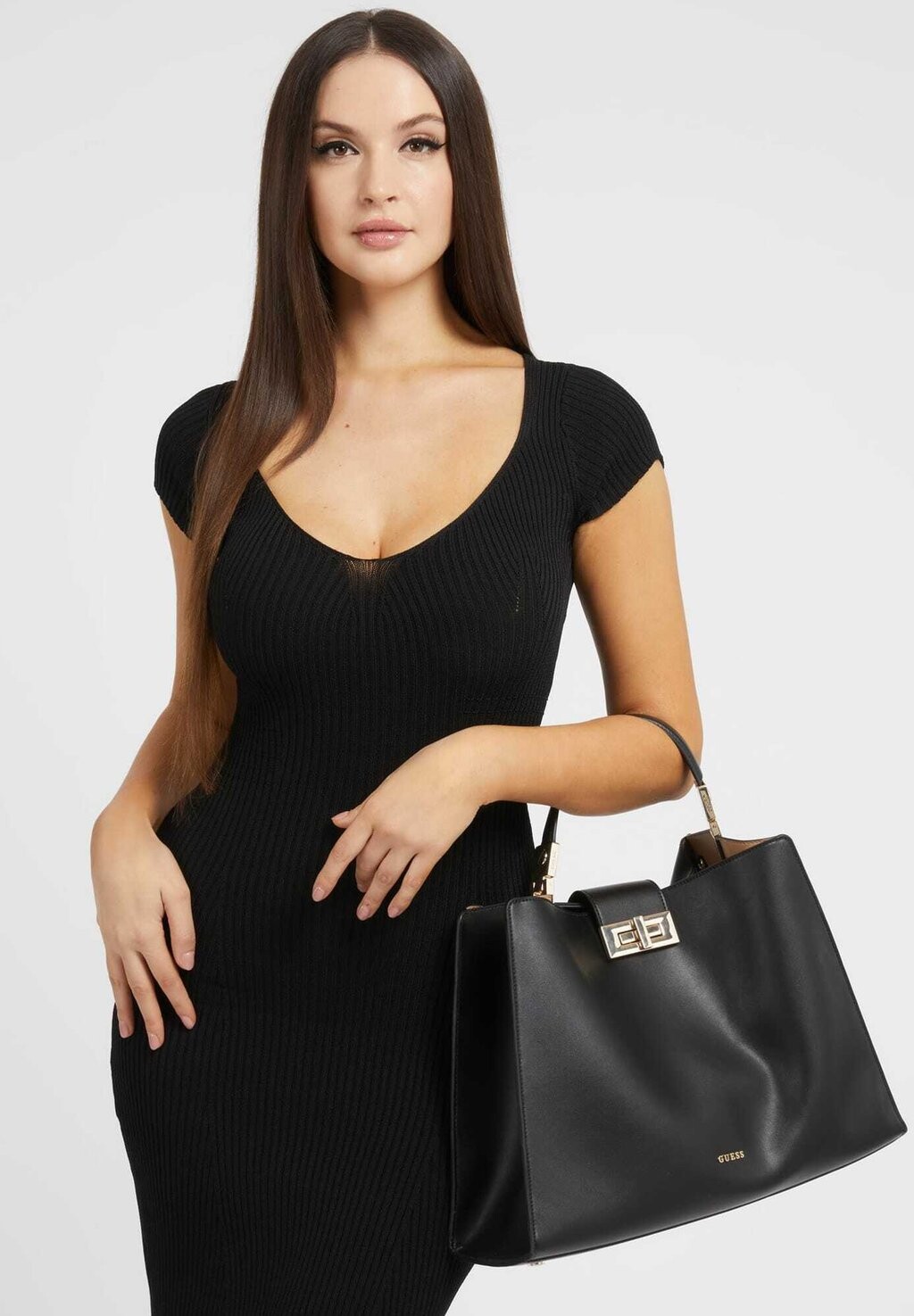 

Сумка Guess Henkel Monia, черный