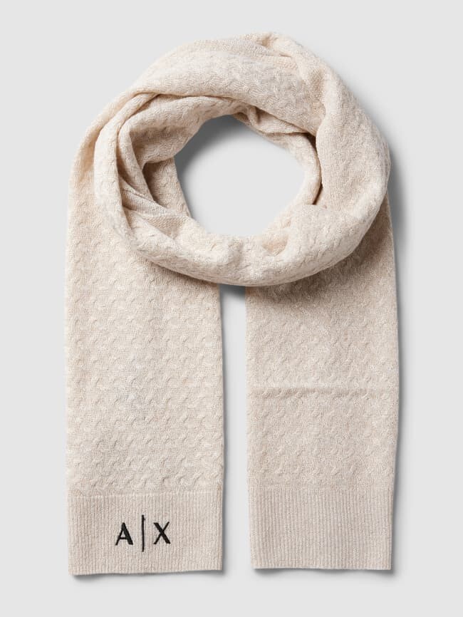 

Шарф с фактурным узором ARMANI EXCHANGE, золото