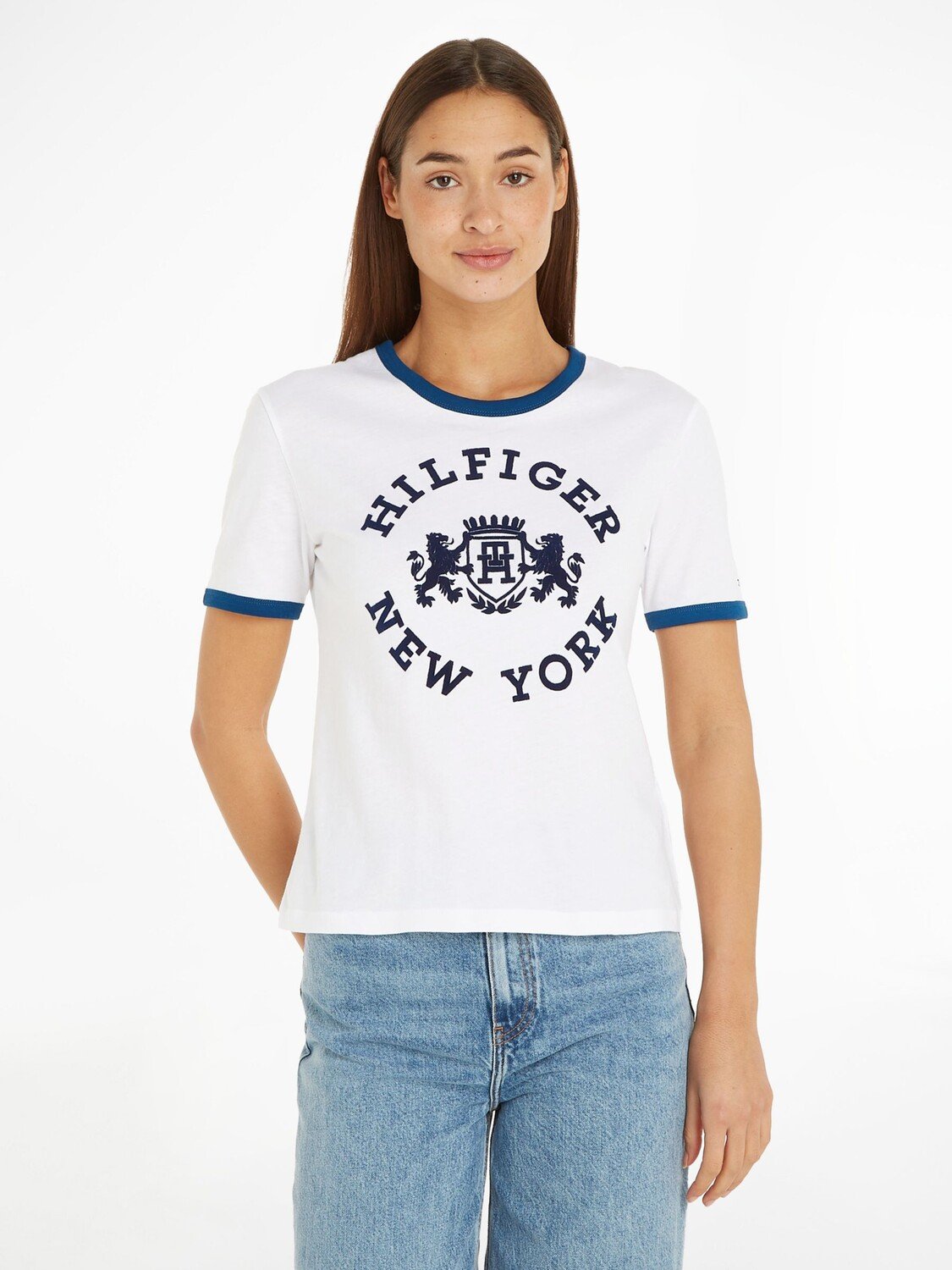 

Tommy Hilfiger Футболка Tommy Varsity с короткими рукавами, оптический белый