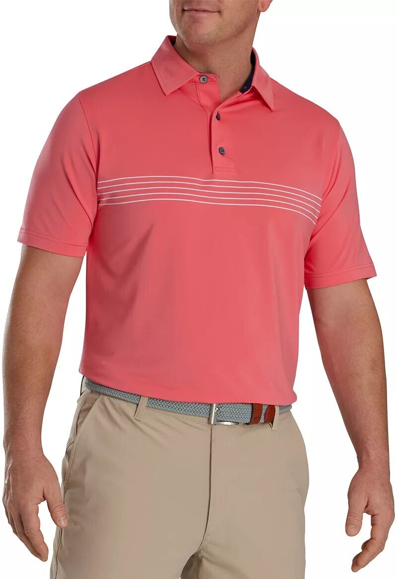 

Мужская футболка-поло для гольфа FootJoy Engin Lisle, коралловый
