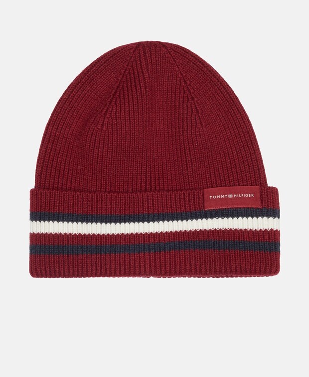 

Вязаная шапка Tommy Hilfiger, бордо
