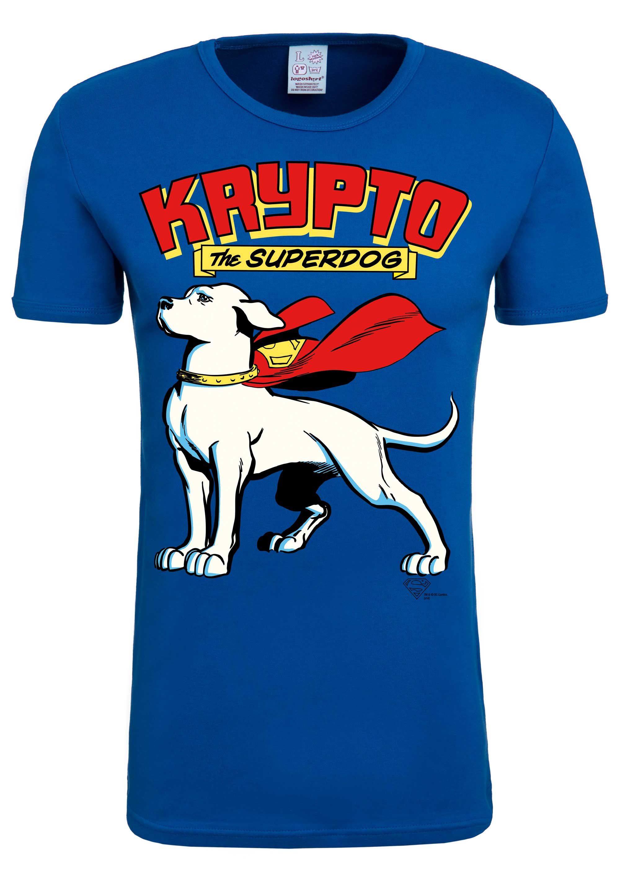 Футболка Logoshirt Krypto the Superdog, синий funko коллекционная фигурка dc primal age krypto the superdog 12см