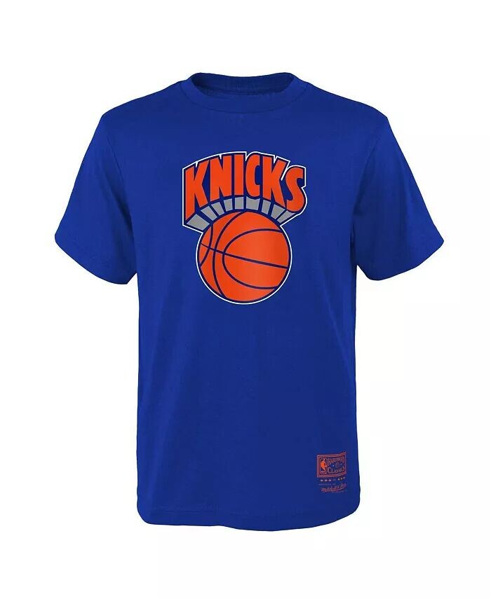 

Синяя футболка с логотипом Mitchell Ness Youth New York Knicks Hardwood Classics Mitchell & Ness, синий