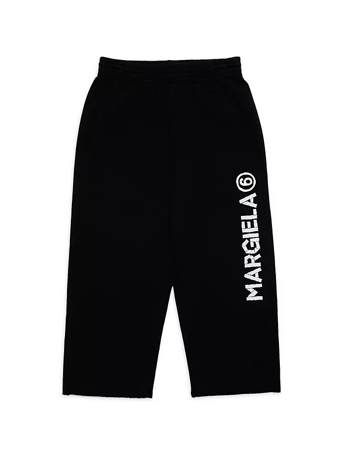 

Спортивные штаны с логотипом Little Kid's & Kid's Mm6 Maison Margiela, черный
