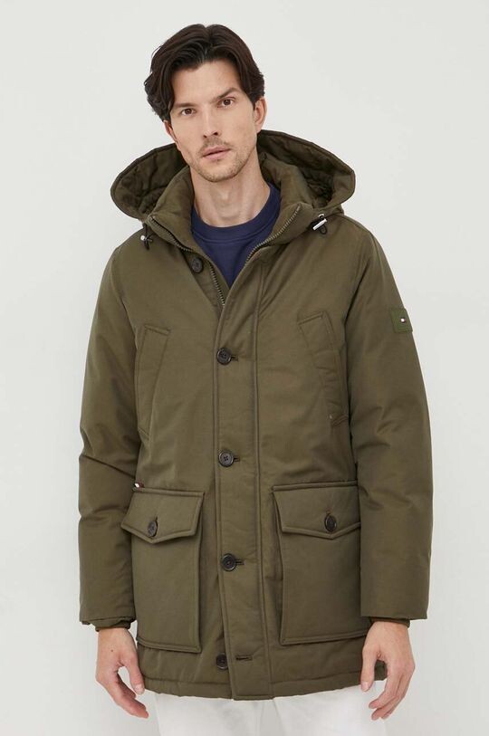 

Пуховик Tommy Hilfiger, зеленый