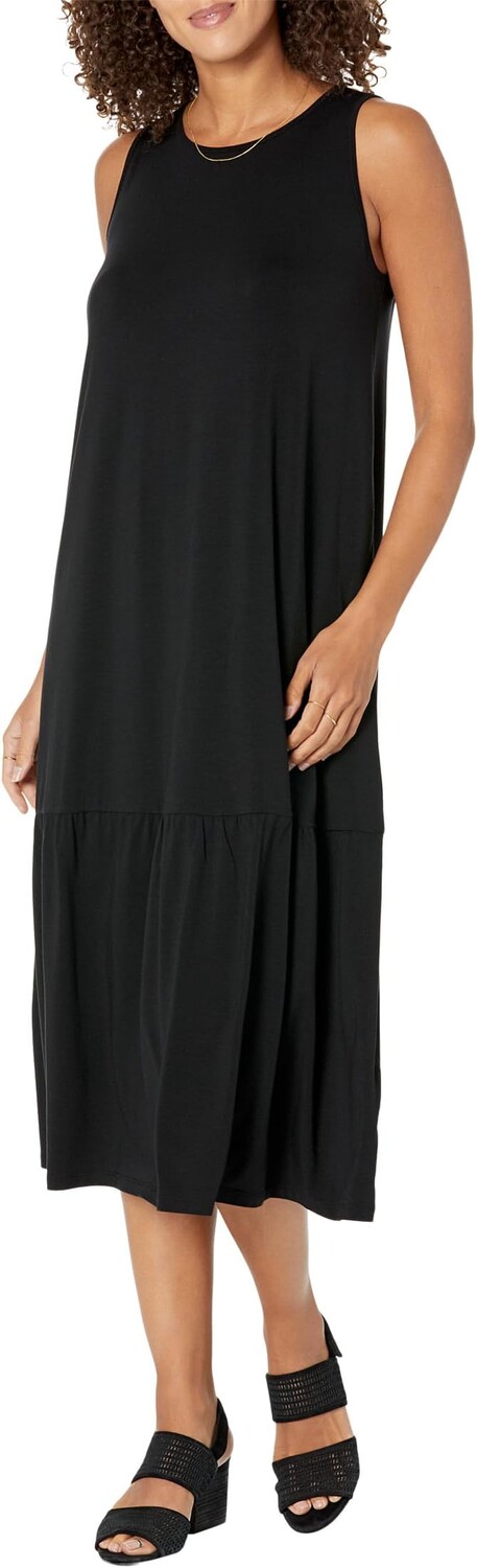 

Многоуровневое платье длиной до икры Eileen Fisher, черный