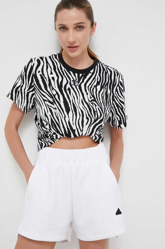 

Хлопковая футболка adidas Originals, белый