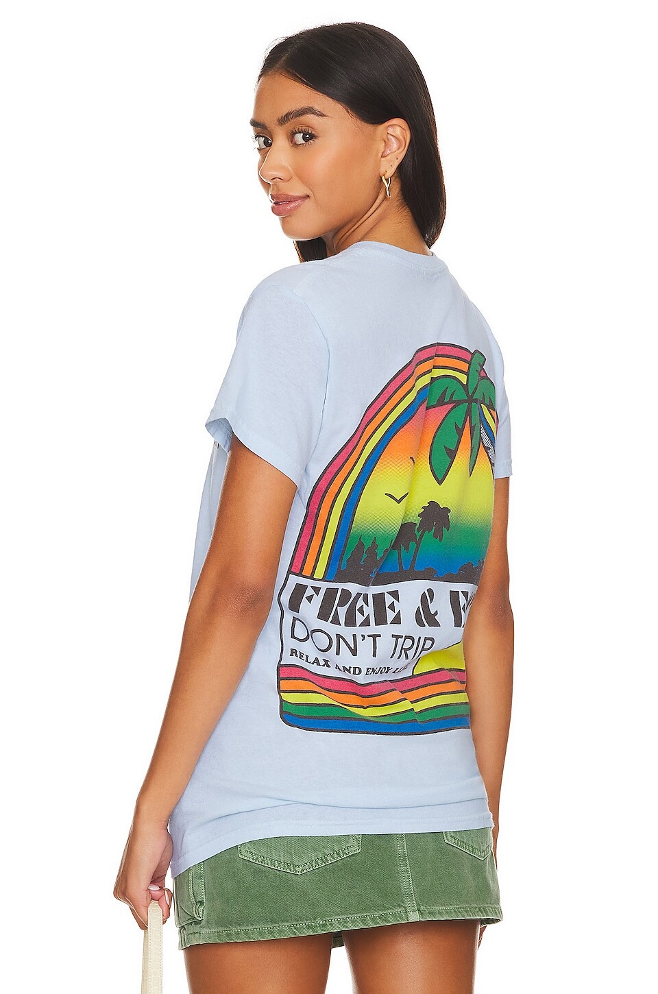 

Футболка Free & Easy Sunset Rainbow Short Sleeve, цвет Sky