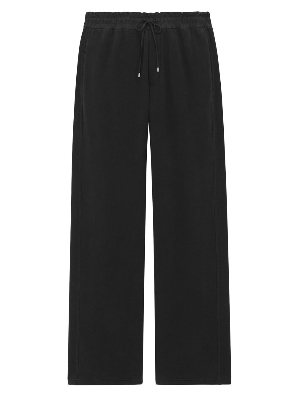 

Широкие спортивные штаны из флиса Saint Laurent, черный