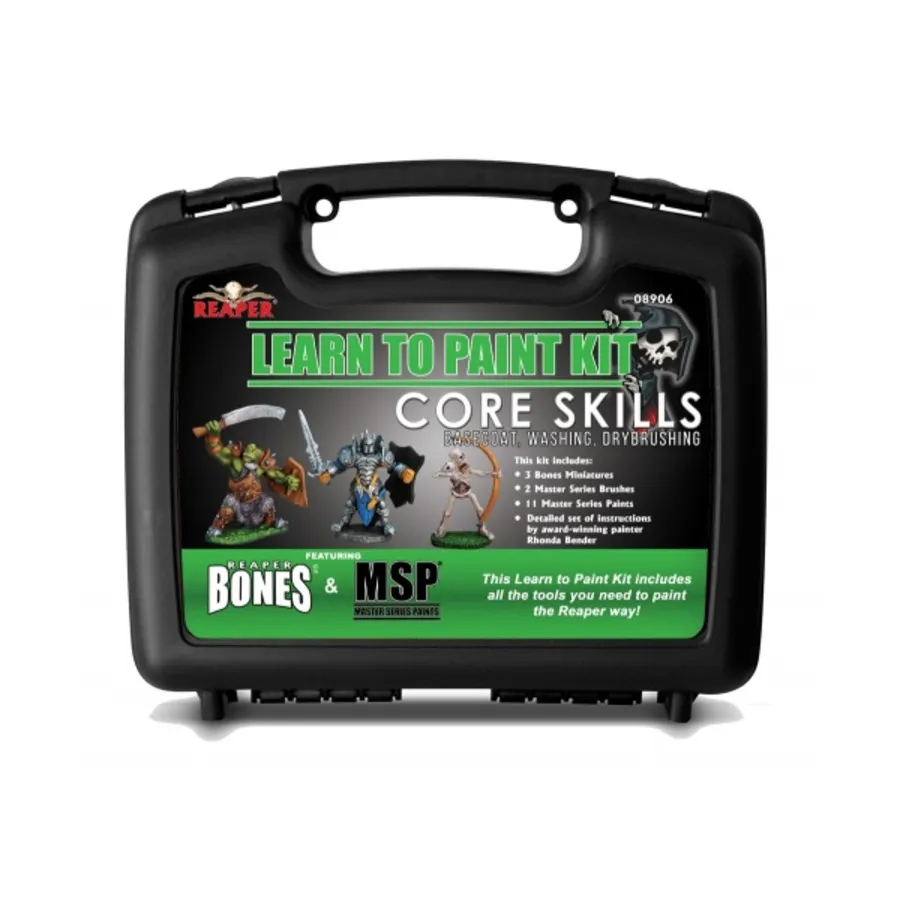 

Набор для обучения рисованию — основные навыки Reaper Bones, Learn to Paint Kits (Reaper Miniatures)
