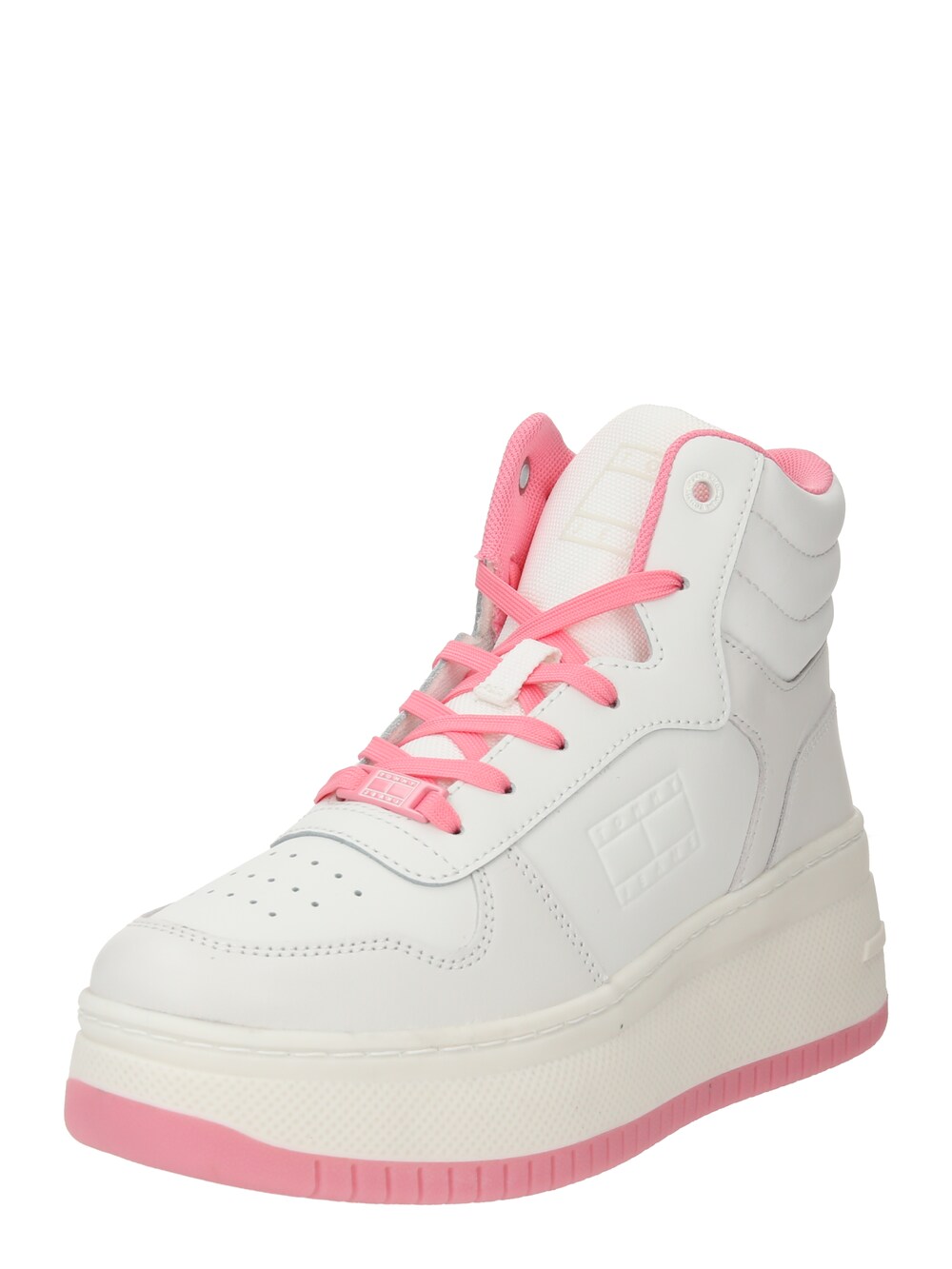 Высокие кроссовки Tommy Hilfiger Retro Basket, белый высокие кроссовки retro basket lace up tommy jeans экрю кукольный розовый
