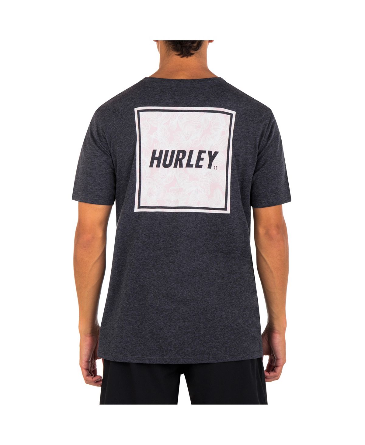 Мужская повседневная футболка с коротким рукавом Four Corners Hurley черная футболка с принтом на спине hurley four corners