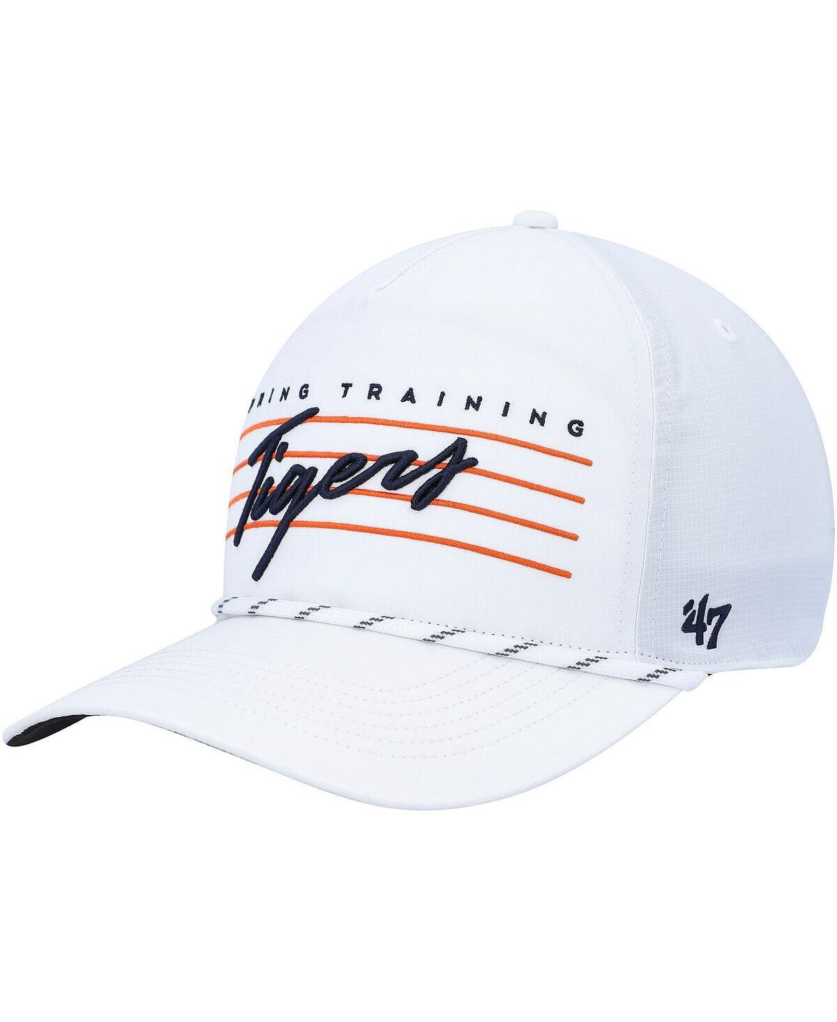 

Мужская белая кепка Detroit Tigers Downburst Hitch Snapback '47 Brand