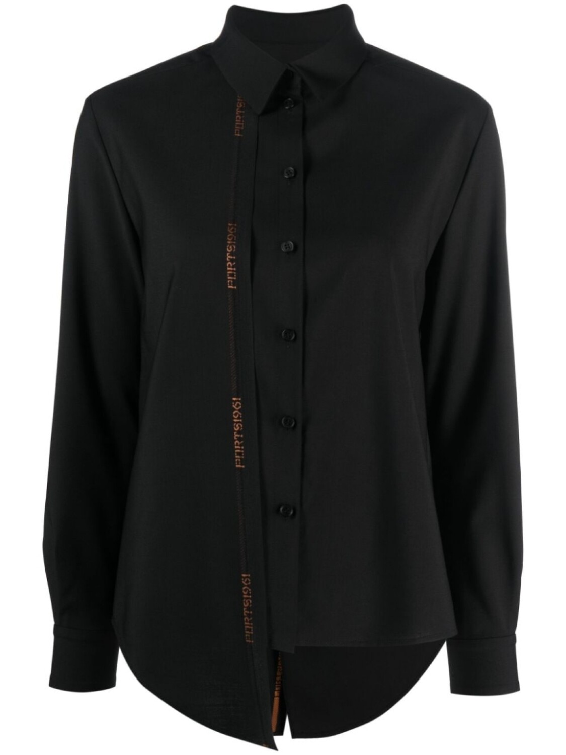

Ports 1961 рубашка из вирджинской шерсти с логотипом, черный
