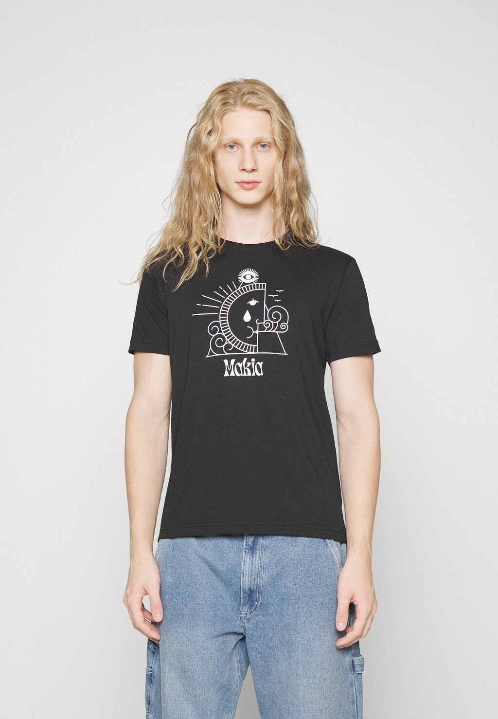 

Футболка с принтом Galaxy Unisex Makia, черный